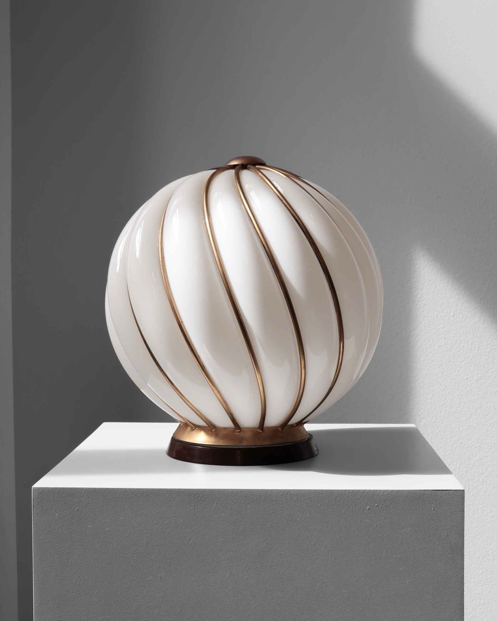 Špirálová Murano stolová lampa / VeArt a Adolf Loos, 1970s
