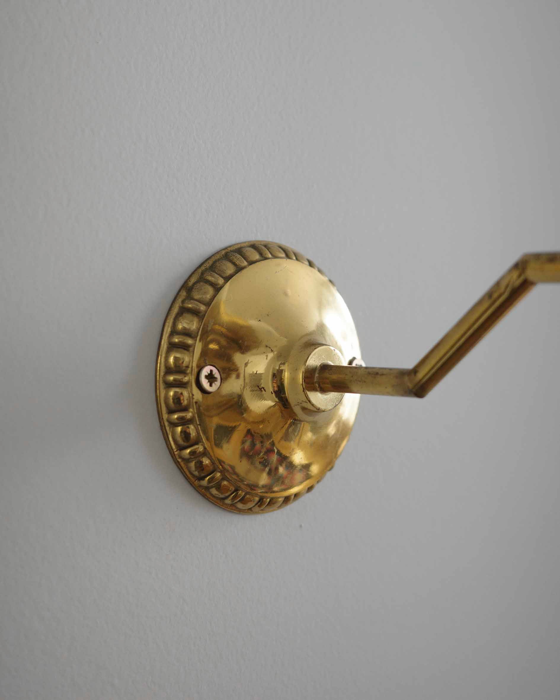 Elegantní mosazné lampy, 1950s, set 2 ks