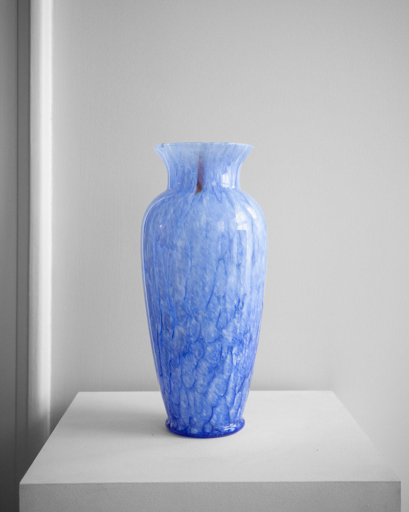 Hand-blown glass vase