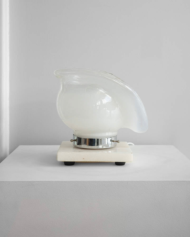 Lamp with a marble base, 1980s