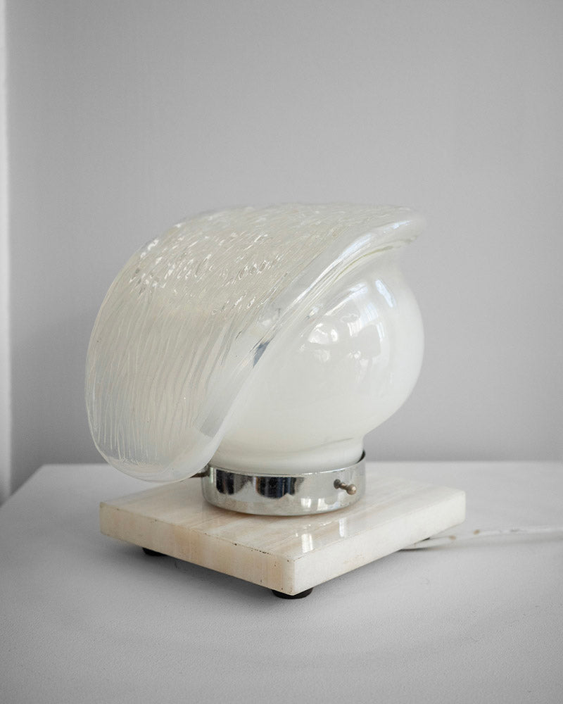 Lamp with a marble base, 1980s