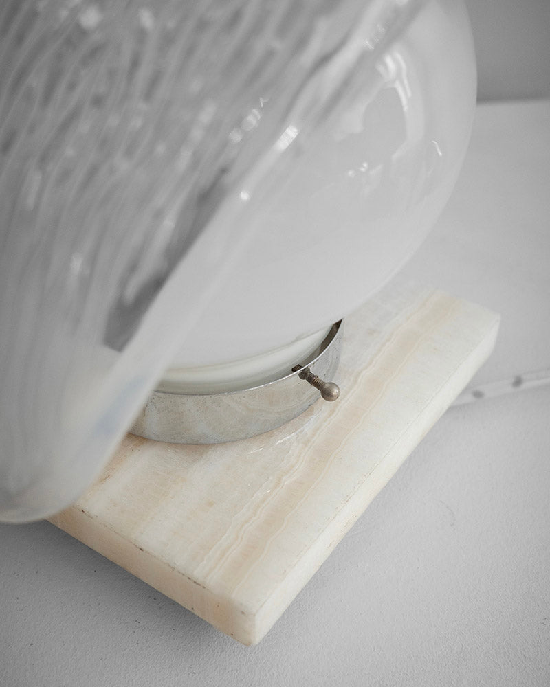 Lamp with a marble base, 1980s