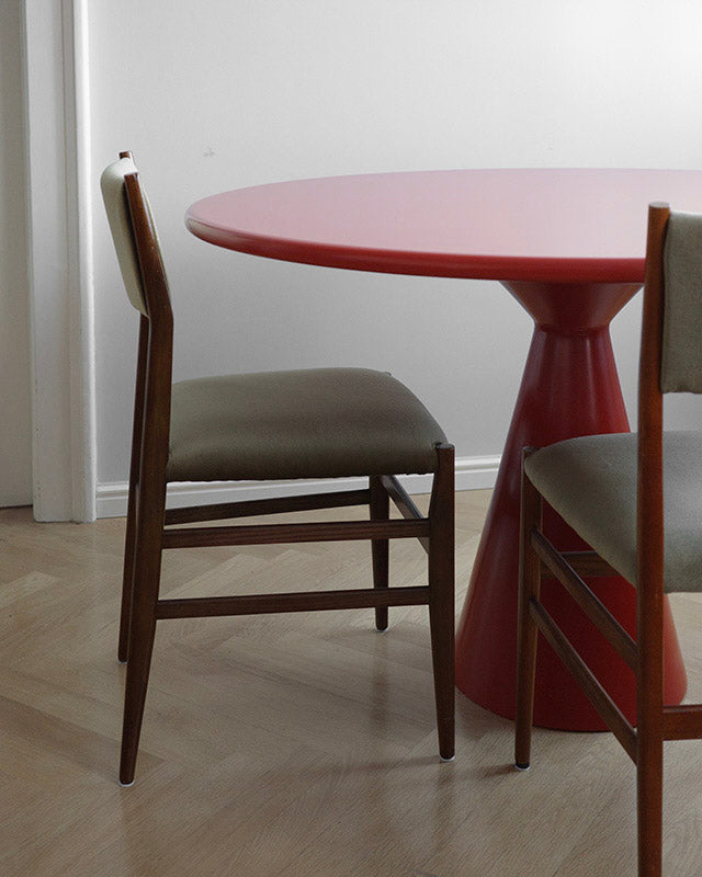 Červený jedálenský stôl Taliansko, 1970s