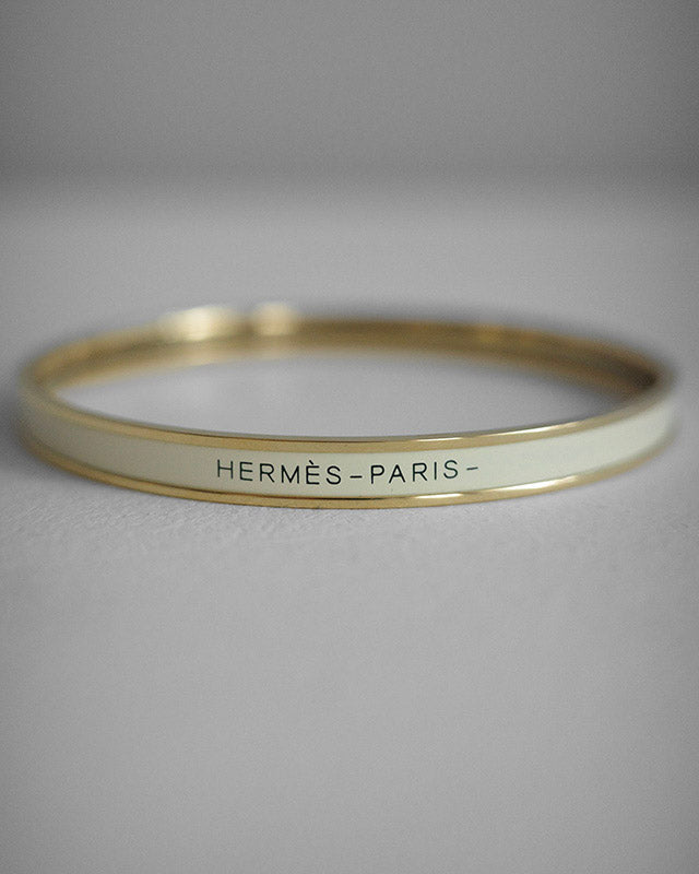 Náramok Hermès Uni, pozlátený, 1990s