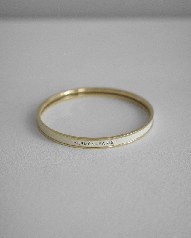 Náramok Hermès Uni, pozlátený, 1990s