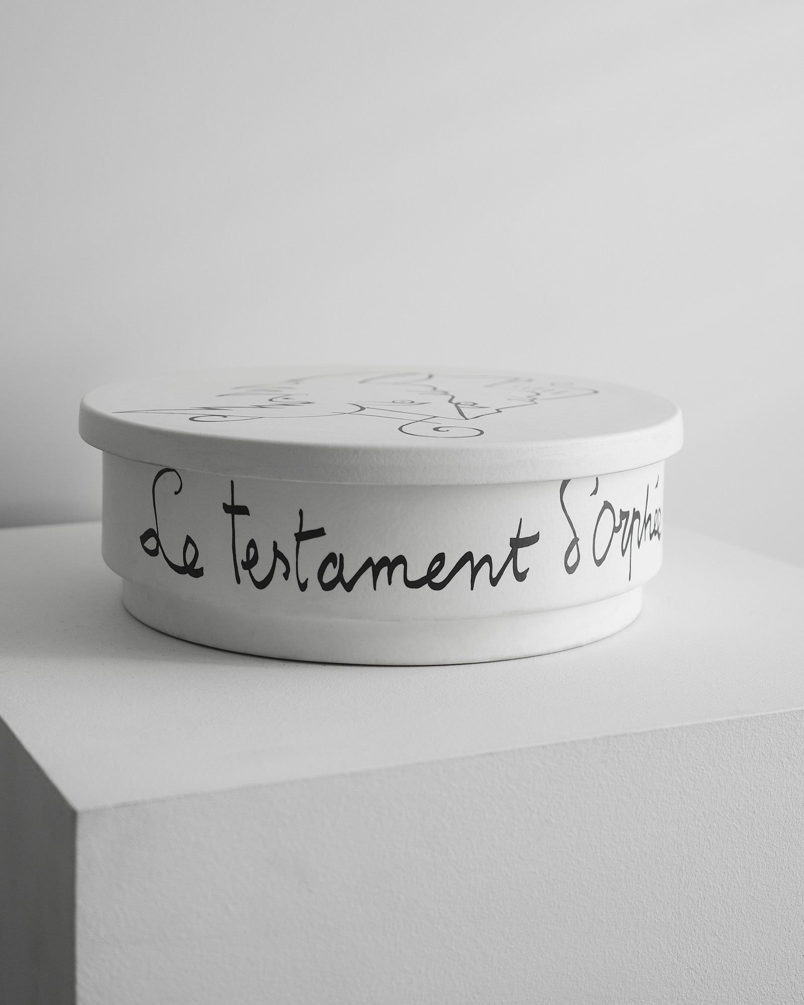 Keramická dóza zn. Roche Bobois, dizajn Jean Cocteau