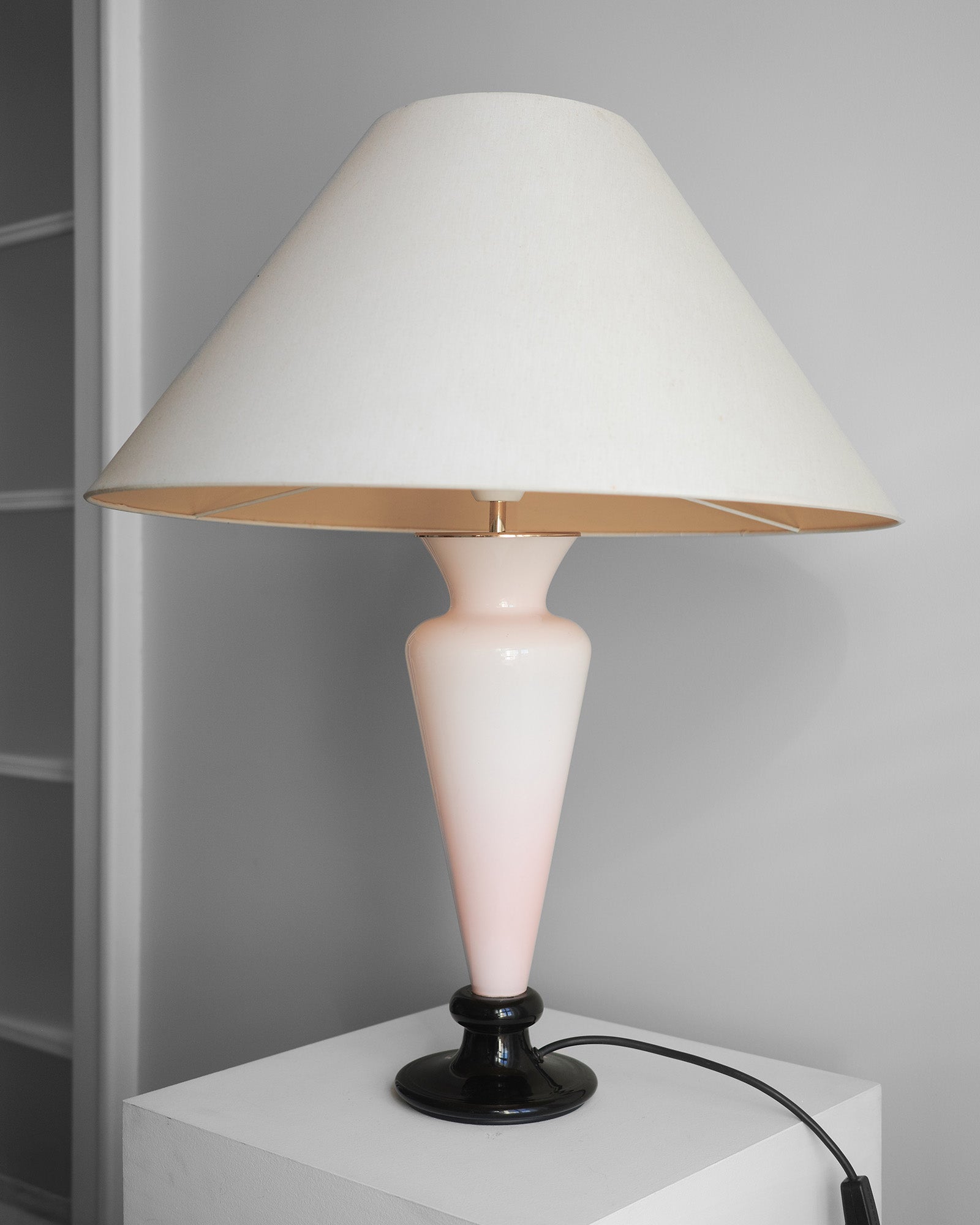 Vysoká rúžová Murano lampa, 1970s
