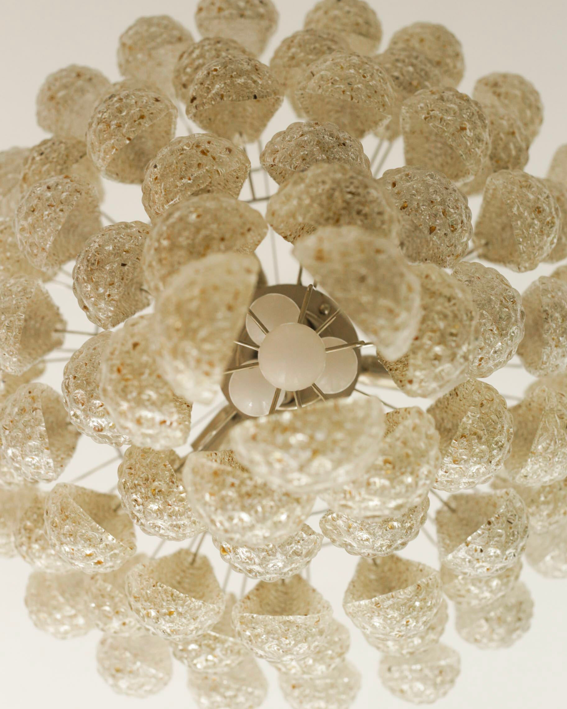 Luster Murano sklo - kvapky ambra