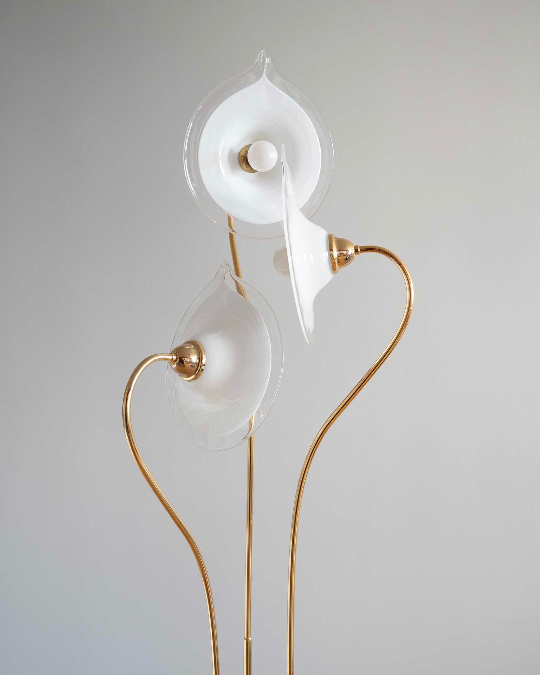 Stojaca lampa Murano v tvare kvetov, 1970s