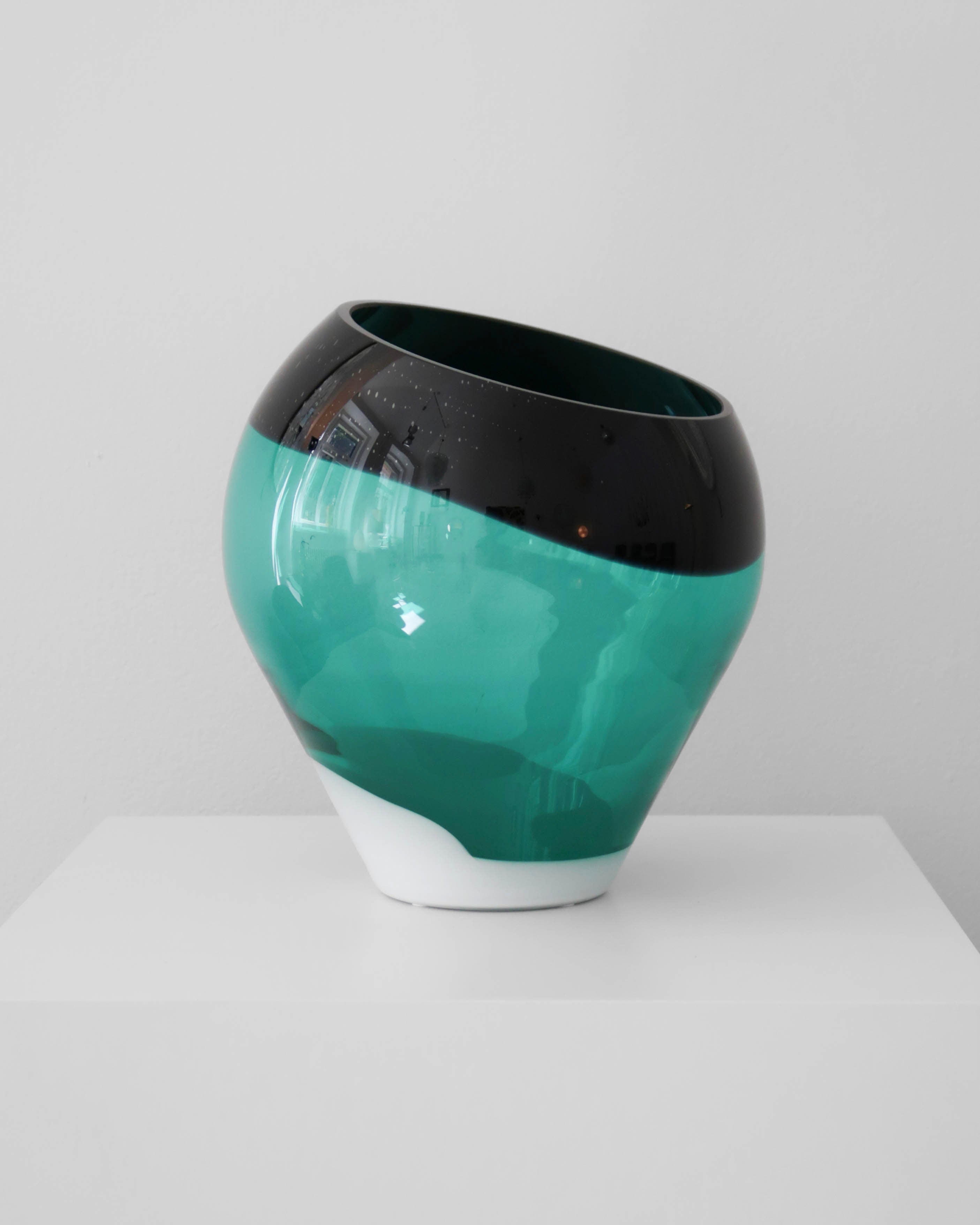 Trojfarebná váza Murano, 1980s